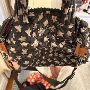 MZ Wallace small tote with shoulder strap with limited edition star pattern